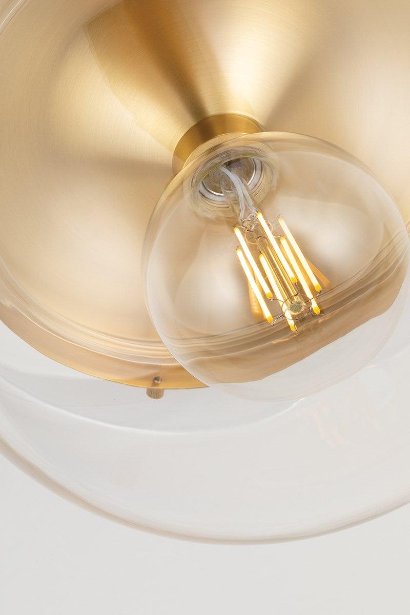 Grace Aged Brass Flush Mount Light - Reimagine Designs - Flushmount, Flushmounts