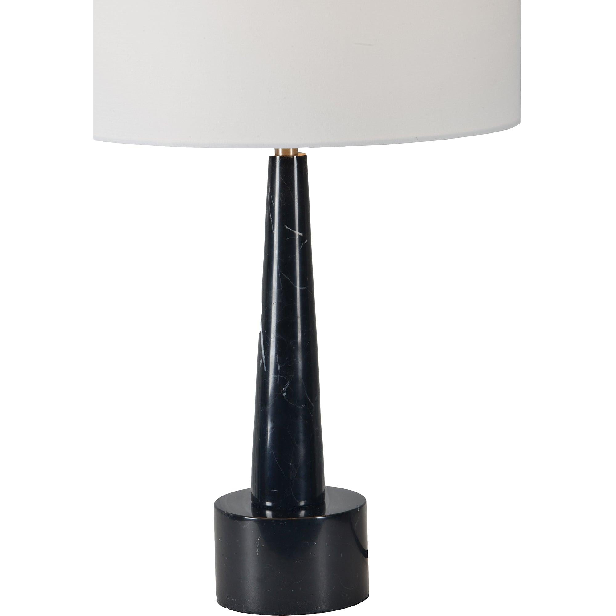 Briggate Black Marble Table Lamp - Reimagine Designs - new, Table Lamp