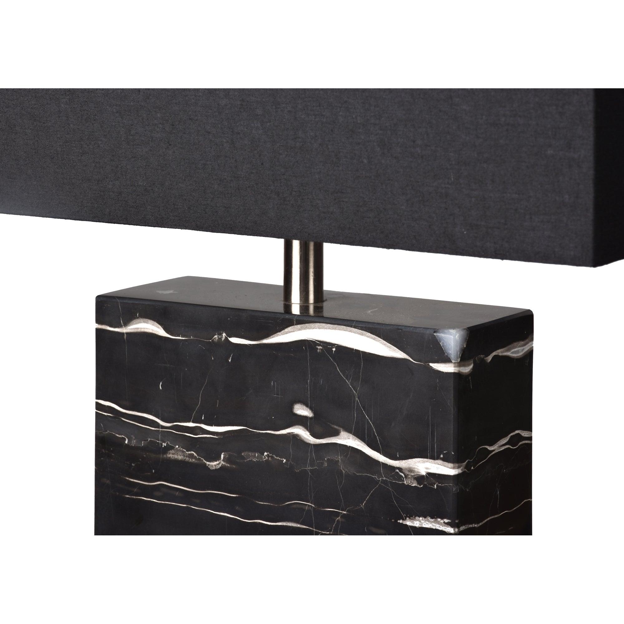 Rydell Black Marble Table Lamp - Reimagine Designs - new, Table Lamp