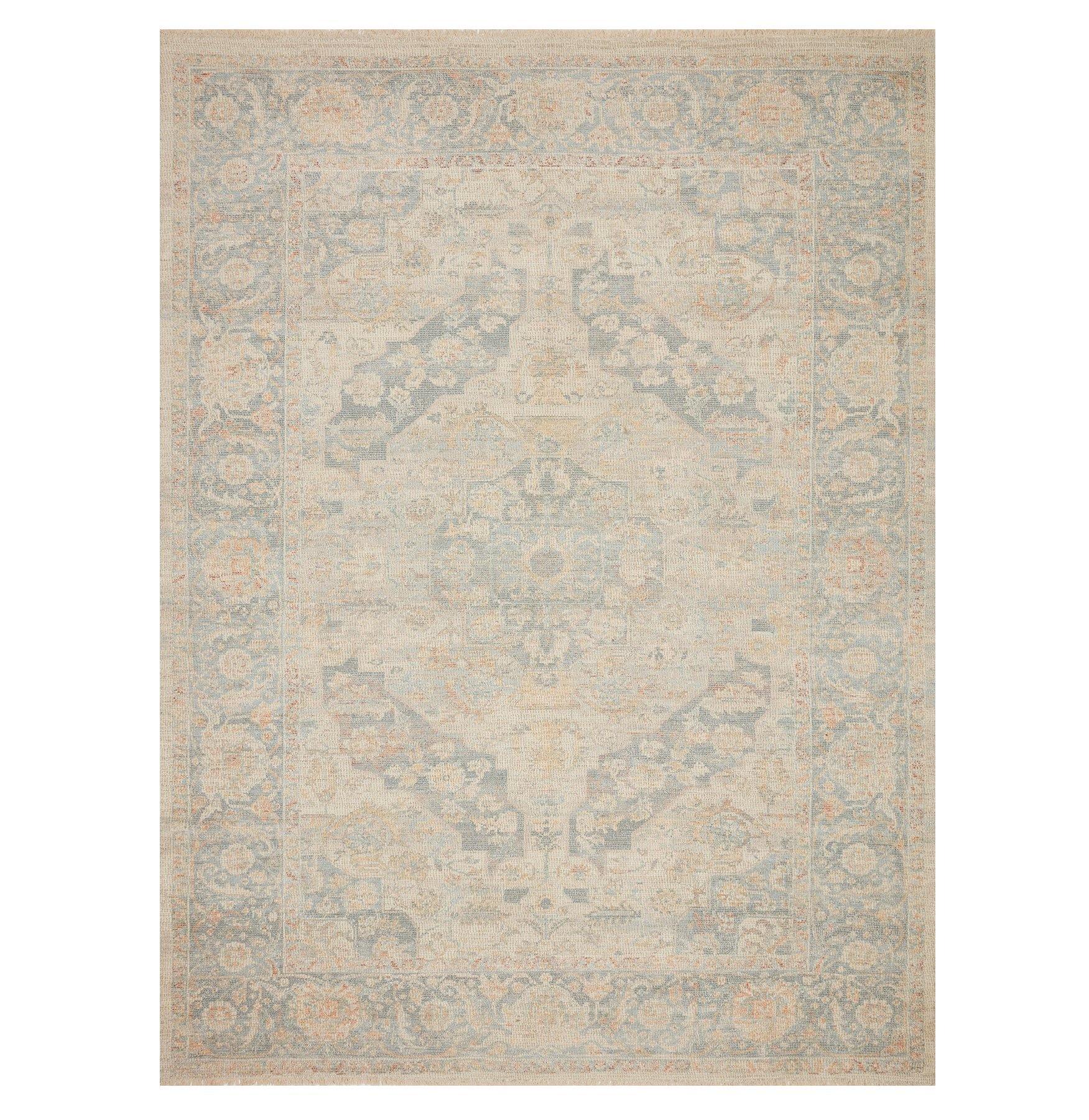 PRIYA BONE/BLUESTONE RUG - Reimagine Designs - new, Pattern, Rug