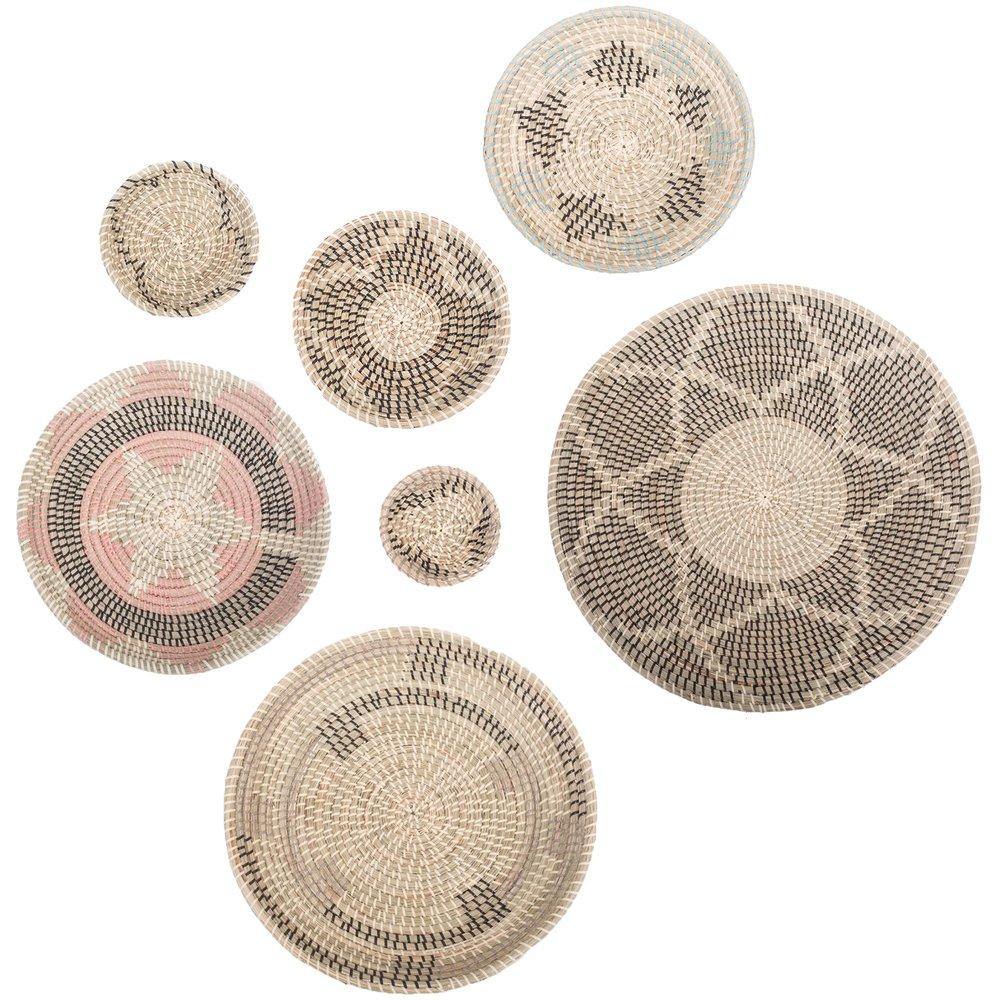 Elmina, Seagrass Basket Set - Reimagine Designs - Decor, Wall Hangings