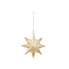 Antique Brass Two-Sided Star Ornament